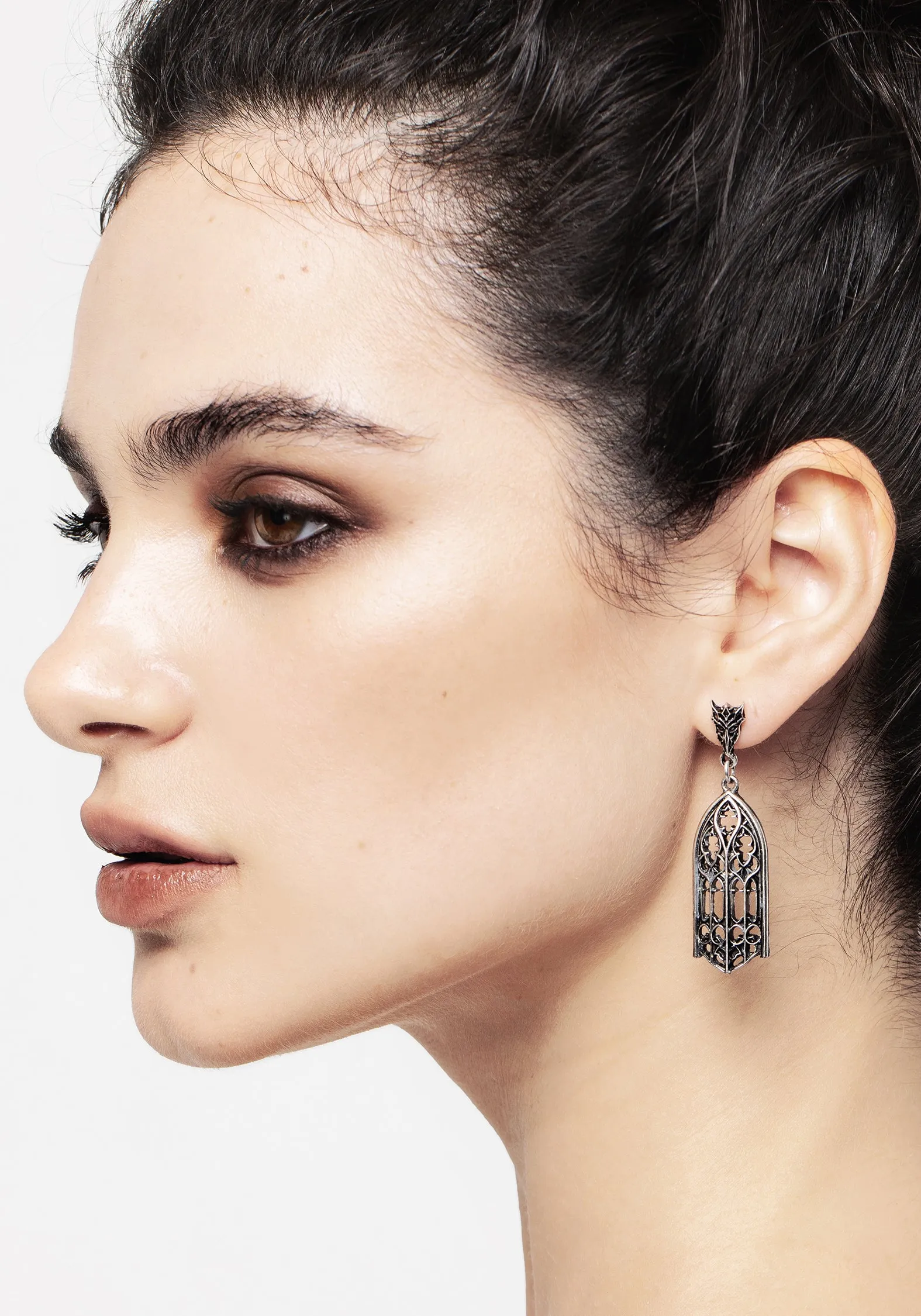 Cathedral Gothic Drop Earrings sold by Disturbia product image thumbnail 2