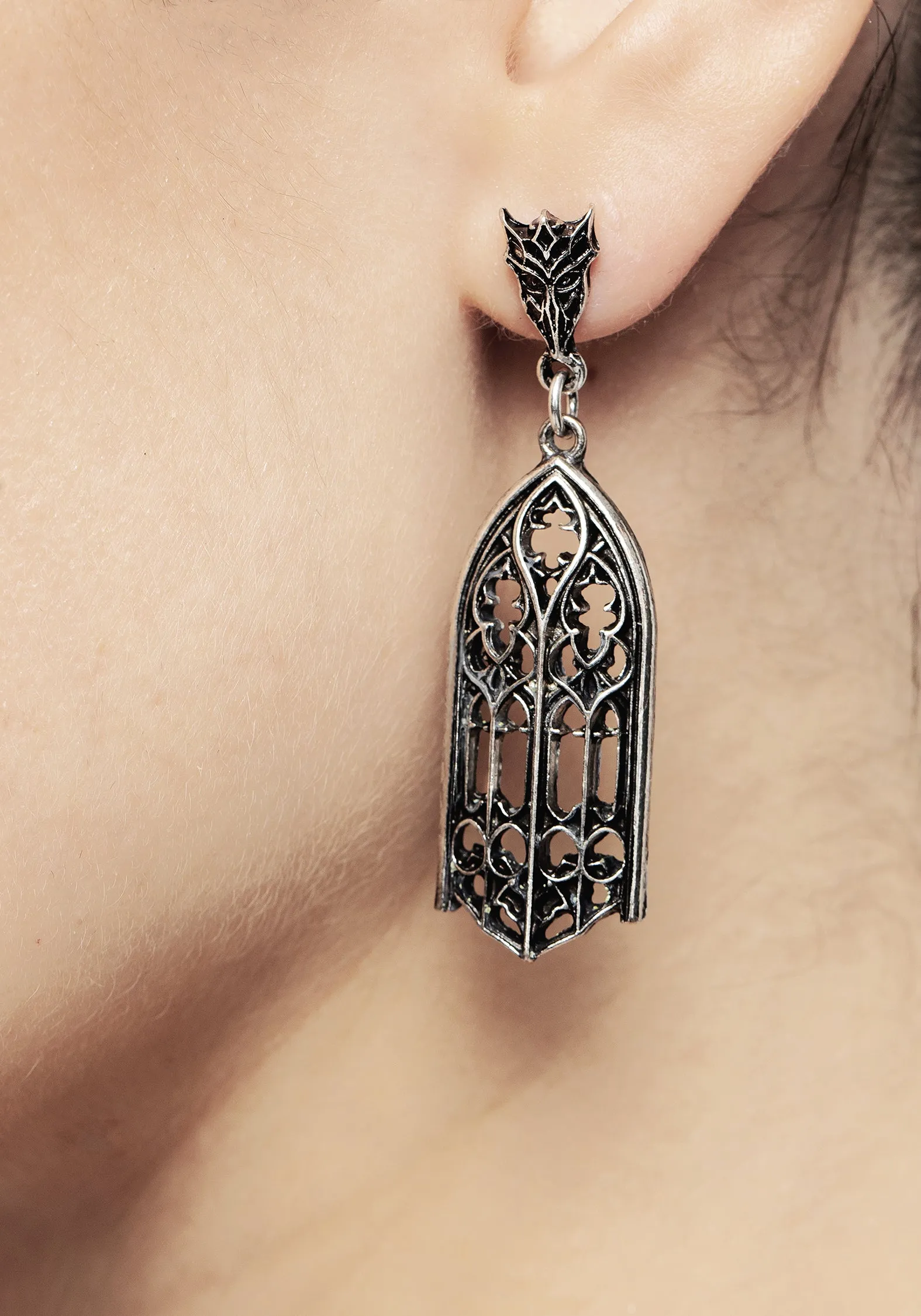 Cathedral Gothic Drop Earrings sold by Disturbia product image thumbnail 3