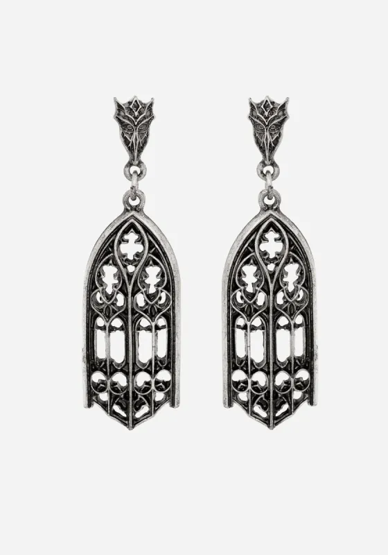 Cathedral Gothic Drop Earrings sold by Disturbia