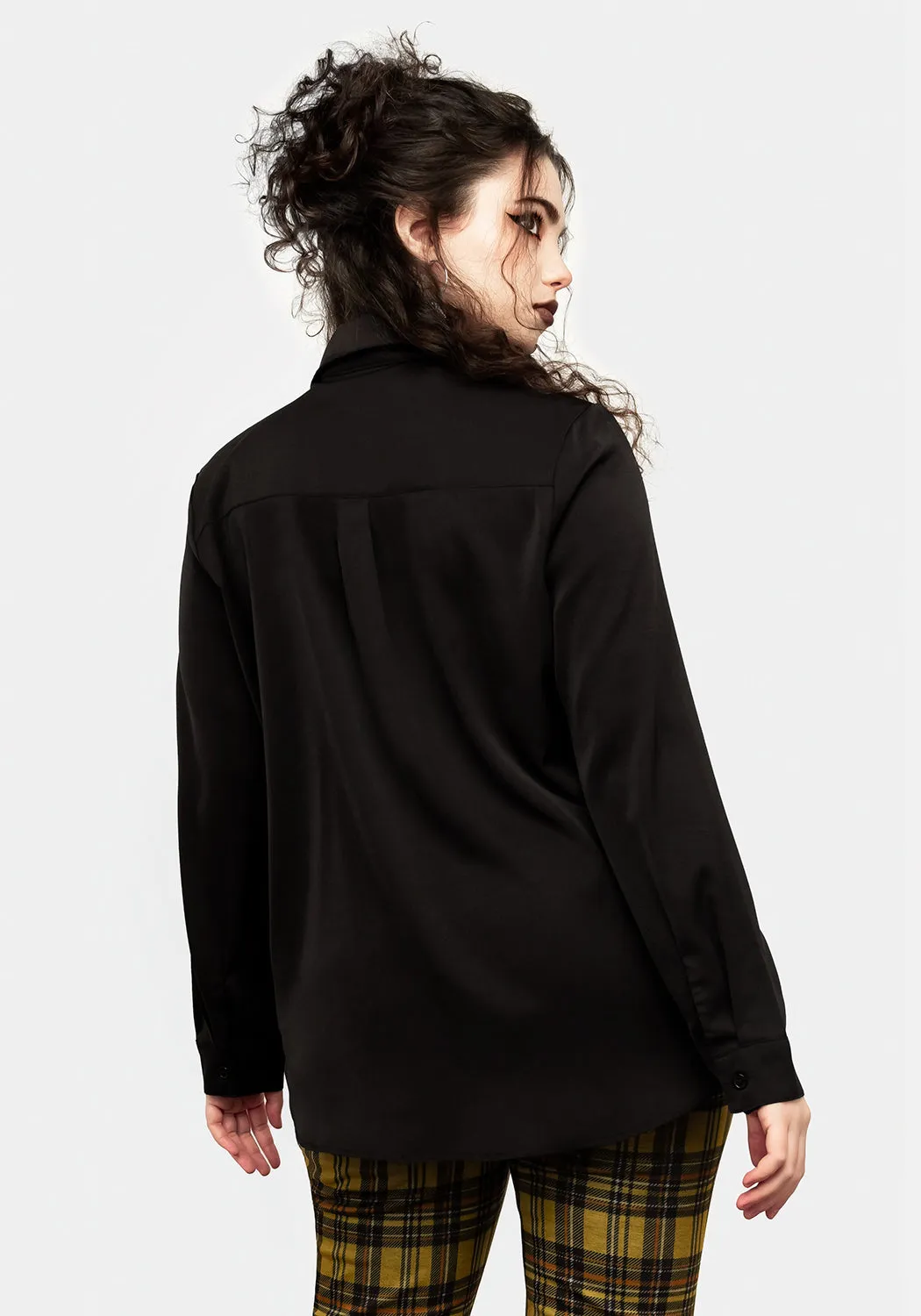 Slither Embroidered Snake Shirt sold by Disturbia product image thumbnail 3