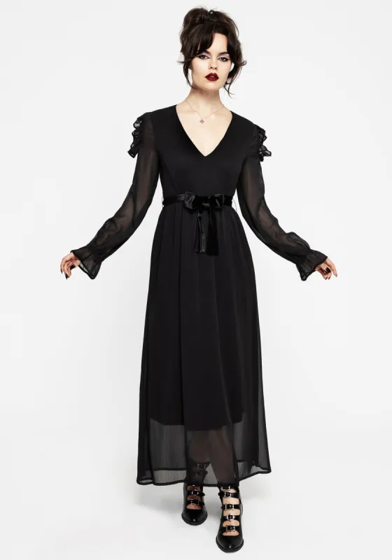 Scorn Cold Shoulder Maxi Dress sold by Disturbia