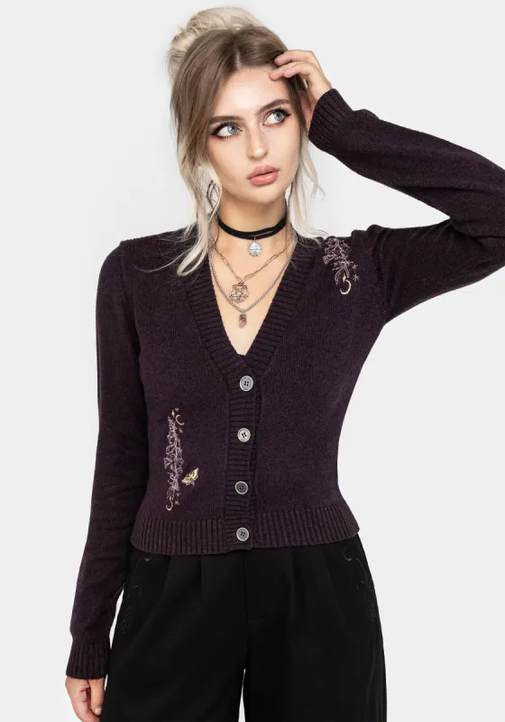 Foxglove Embroidered Knit Cardigan sold by Disturbia