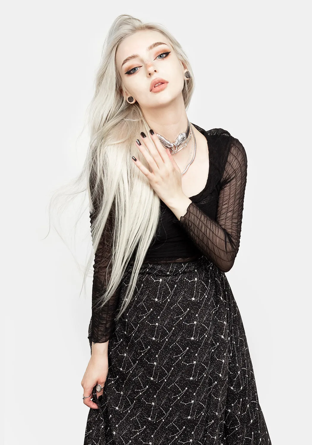 Spectral Midi Skirt sold by Disturbia product image thumbnail 2