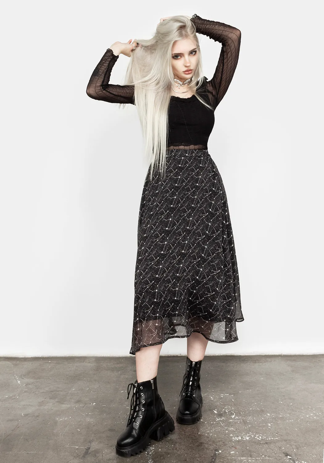 Spectral Midi Skirt sold by Disturbia product image thumbnail 3