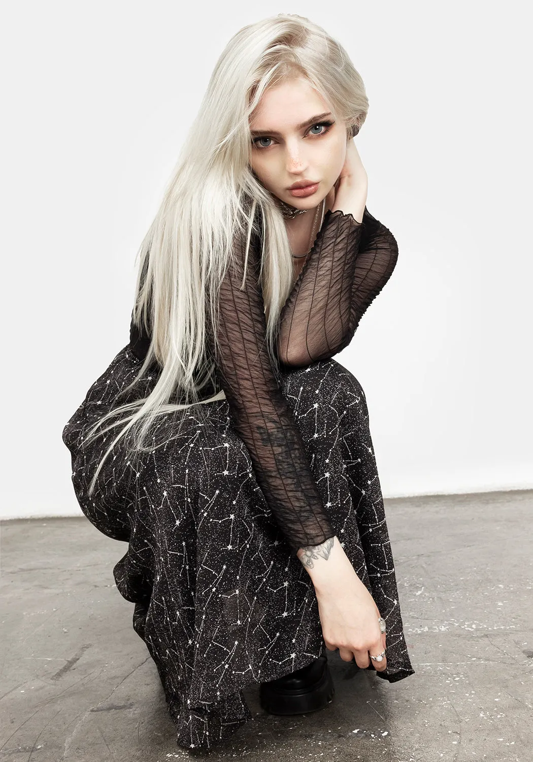 Spectral Midi Skirt sold by Disturbia product image thumbnail 5