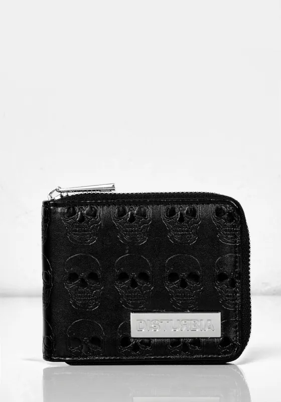 Mortality Debossed Wallet sold by Disturbia