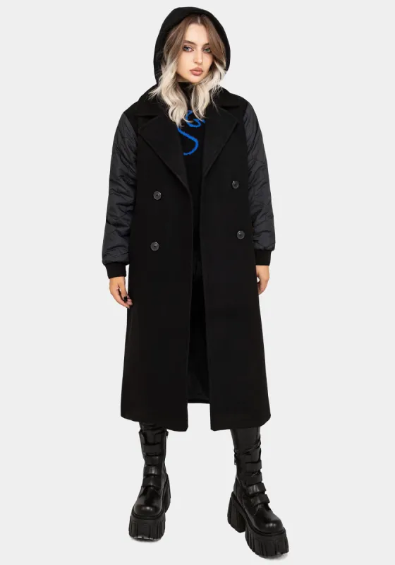 Prism Longline Bomber Coat sold by Disturbia