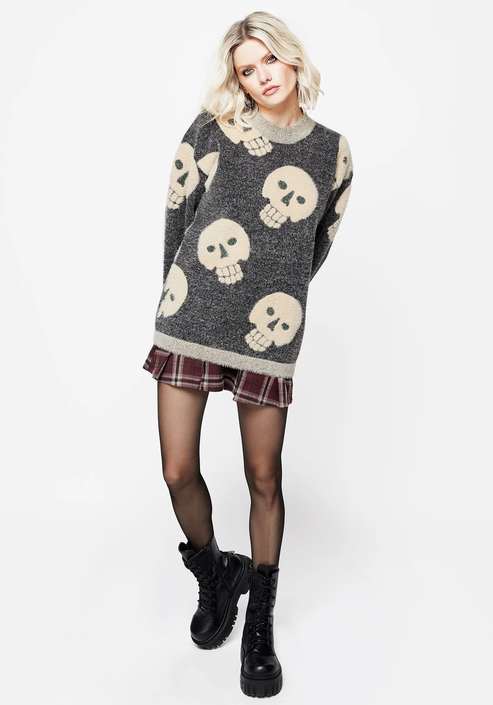 Crania Fluffy Knit Jumper sold by Disturbia product image thumbnail 4