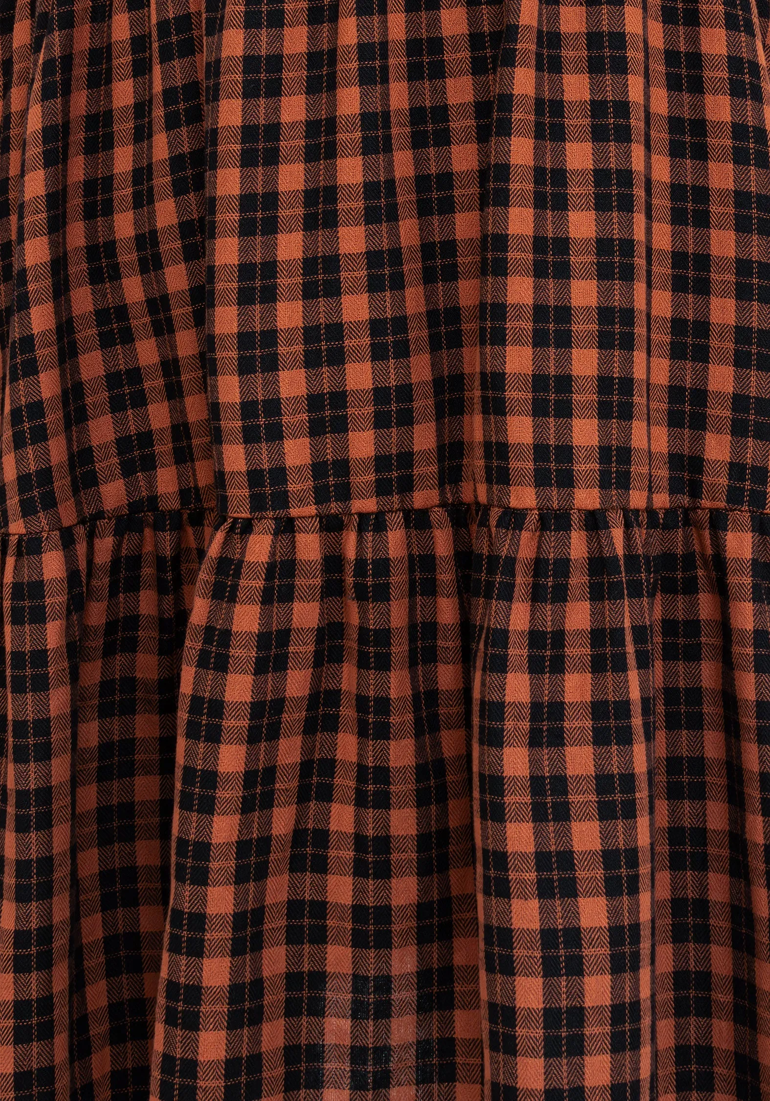 Terra Check Mini Smock Dress - Orange sold by Disturbia product image thumbnail 2