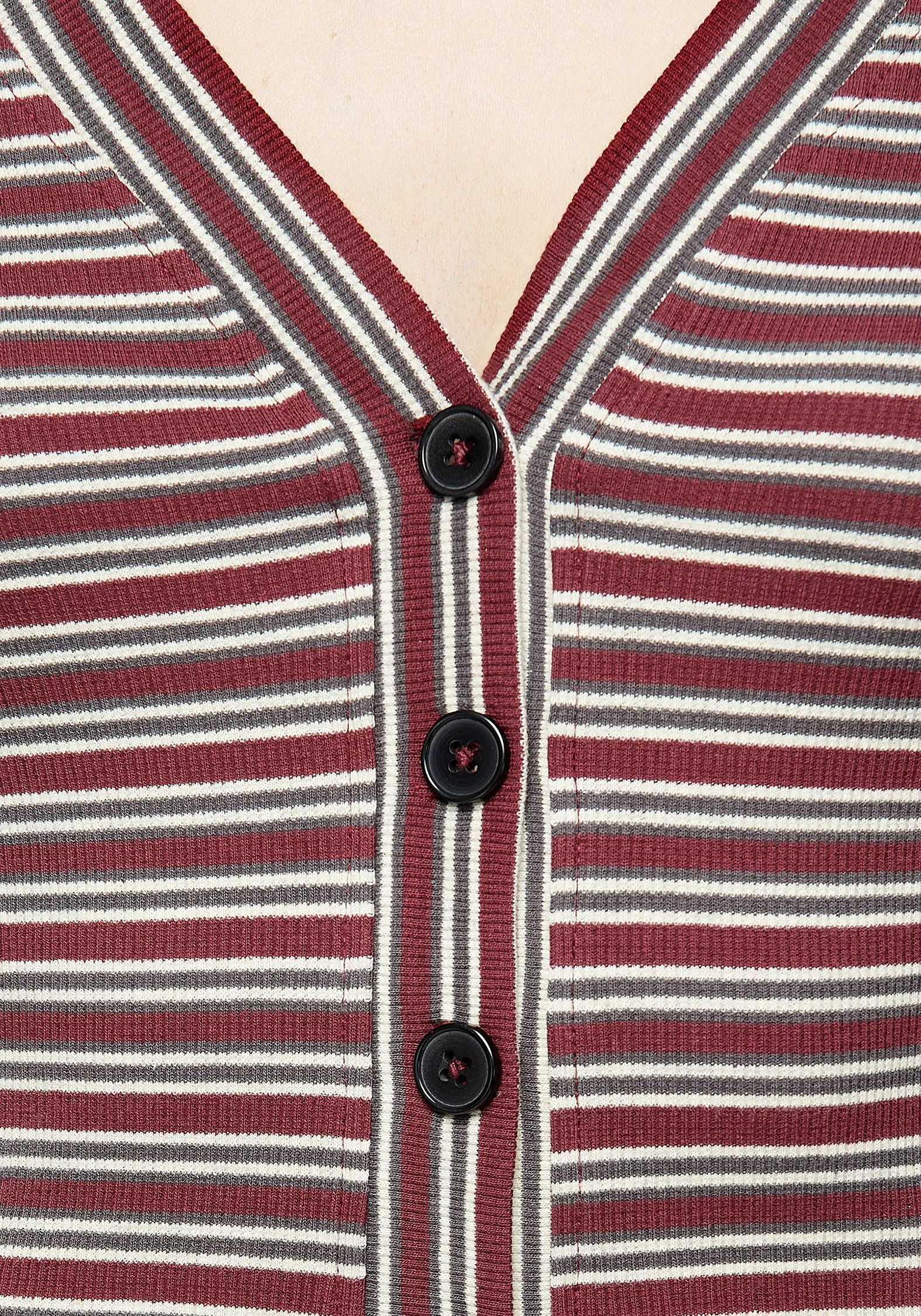 Calliophis Stripe Crop Cardigan sold by Disturbia product image thumbnail 2