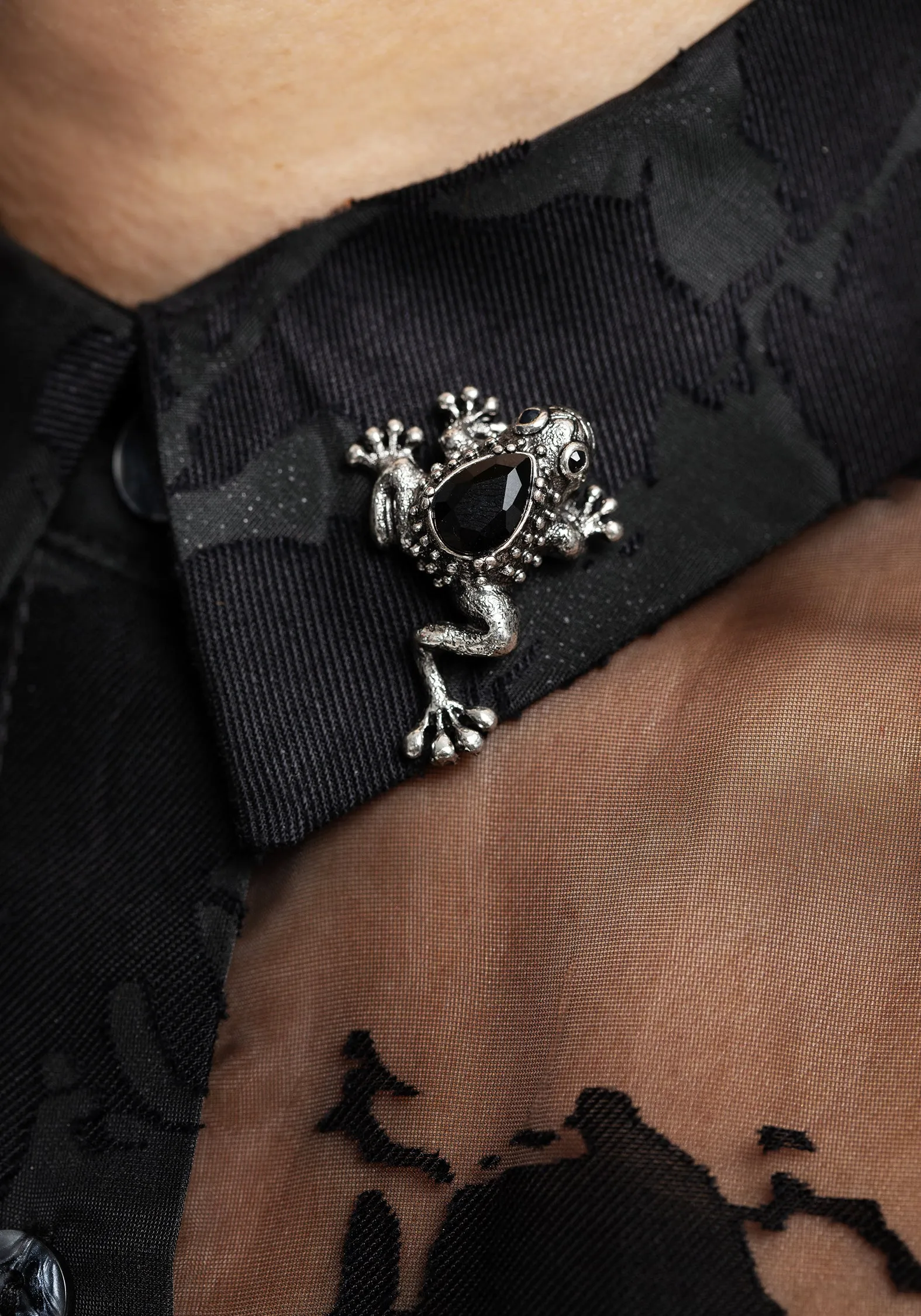 Bheki Frog Brooch Pin sold by Disturbia product image thumbnail 5