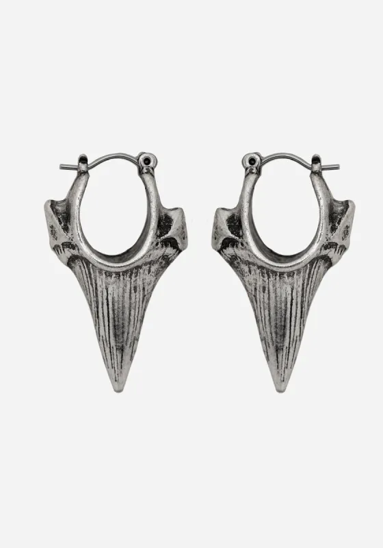 Sharktooth Earrings sold by Disturbia