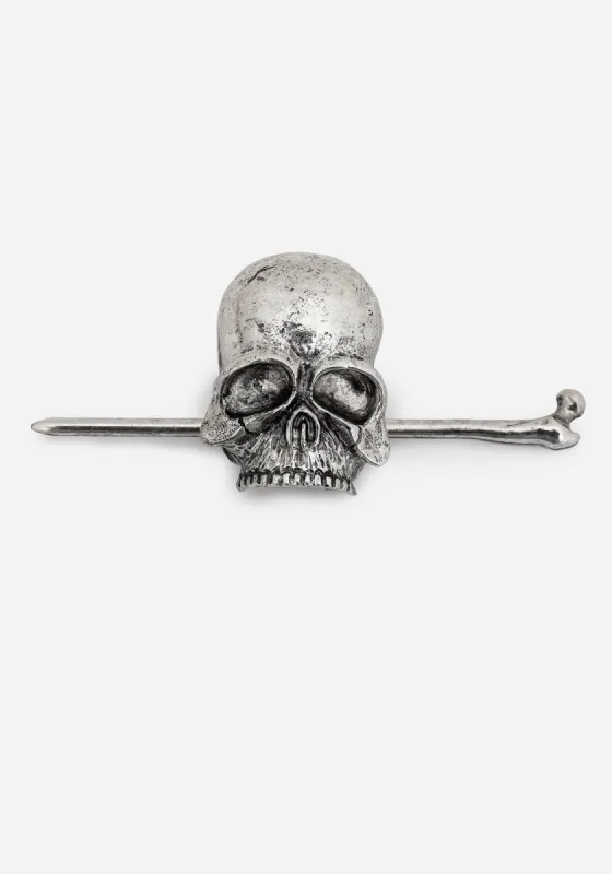 Skull Hair Slide with Pin sold by Disturbia