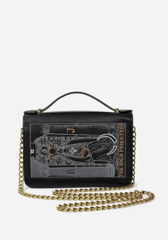 High Priestess Embroidered Crossbody Clutch Bag sold by Disturbia