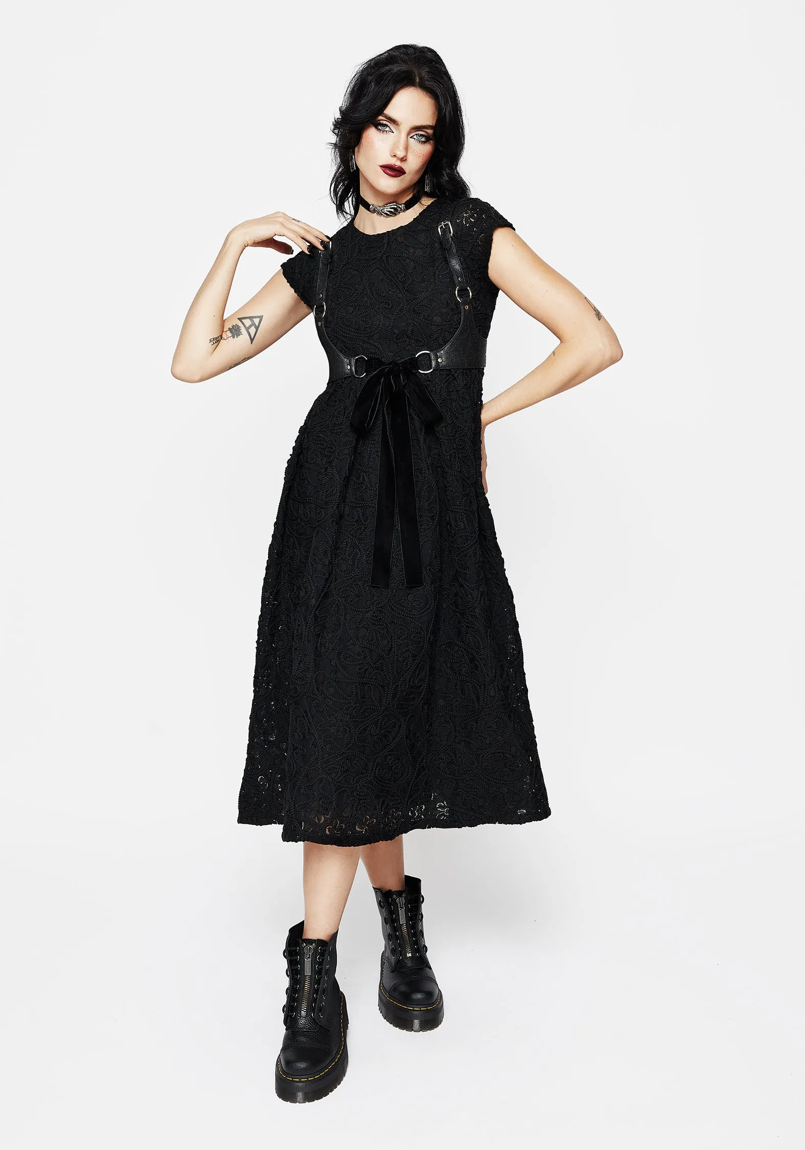 Maladie Midi Smock Dress sold by Disturbia product image thumbnail 5