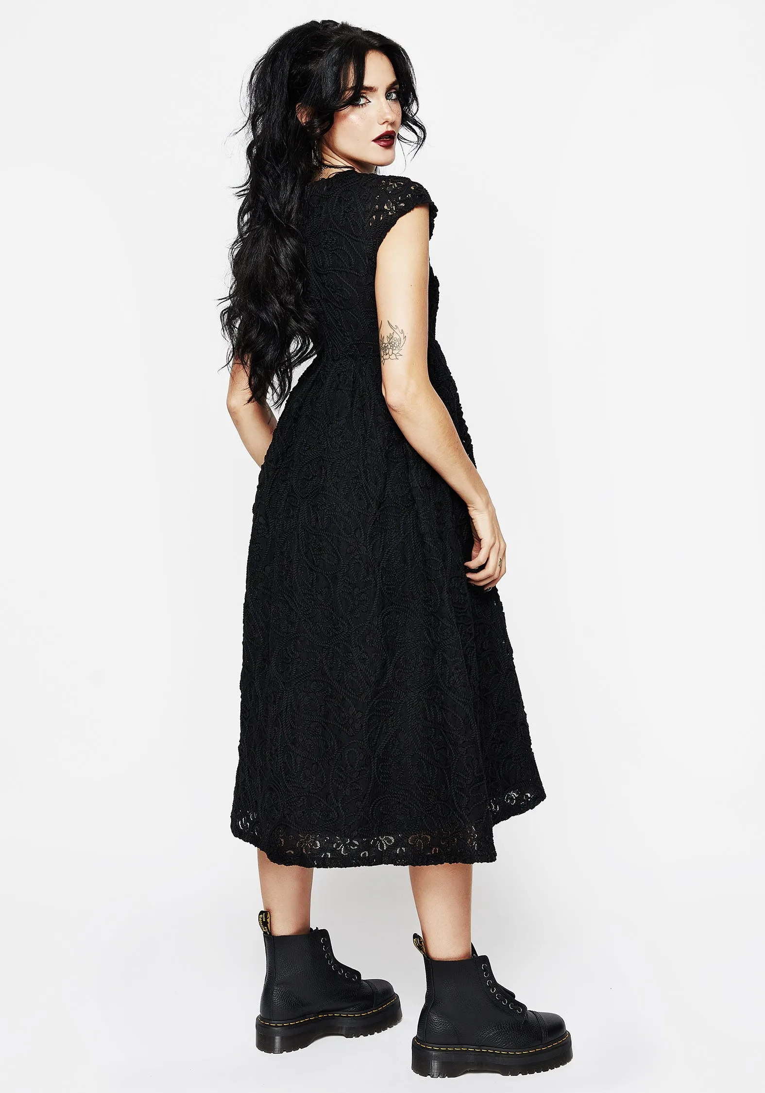 Maladie Midi Smock Dress sold by Disturbia product image thumbnail 3