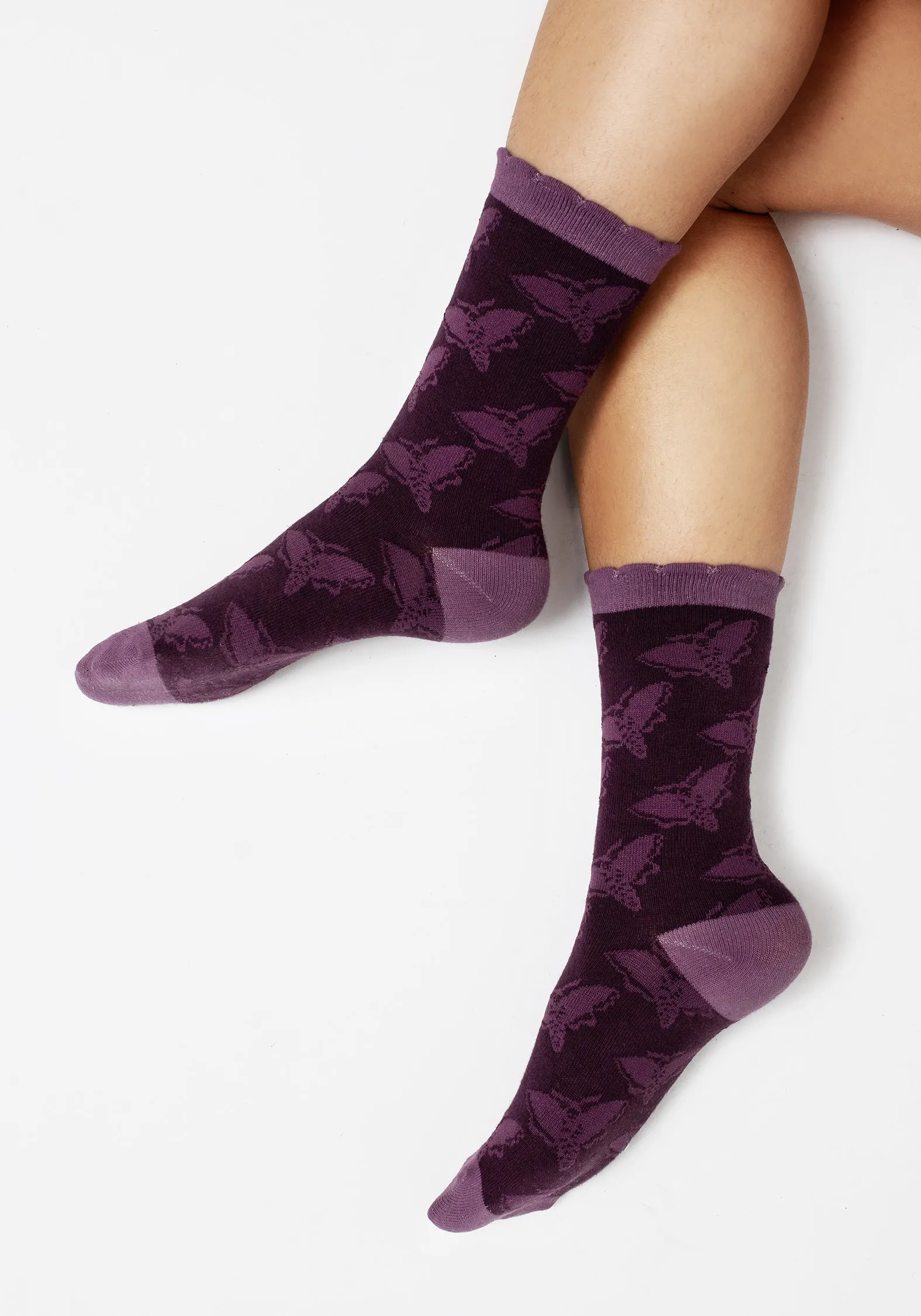 Mortmoth Jacquard Knit Socks sold by Disturbia product image thumbnail 4
