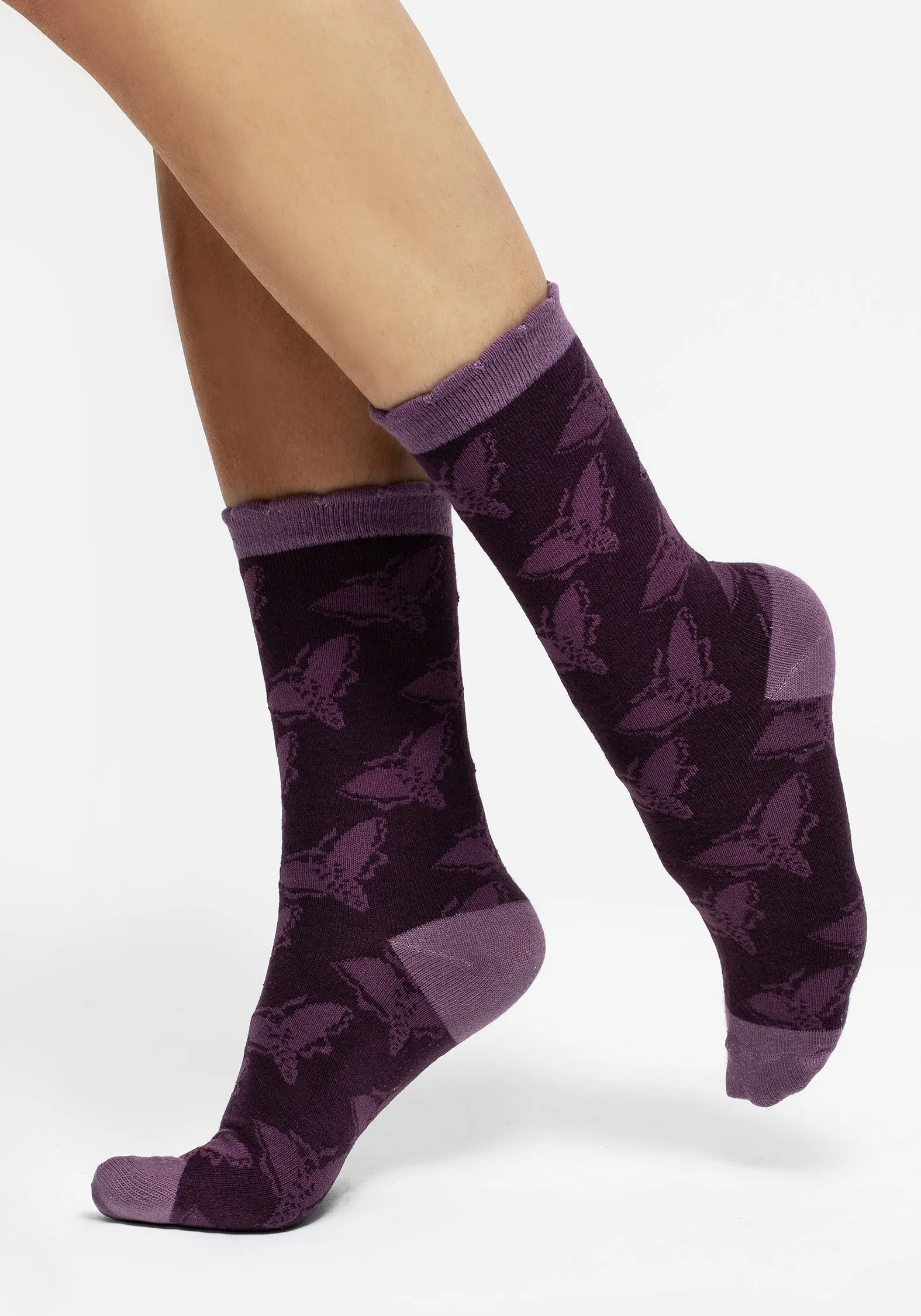 Mortmoth Jacquard Knit Socks sold by Disturbia