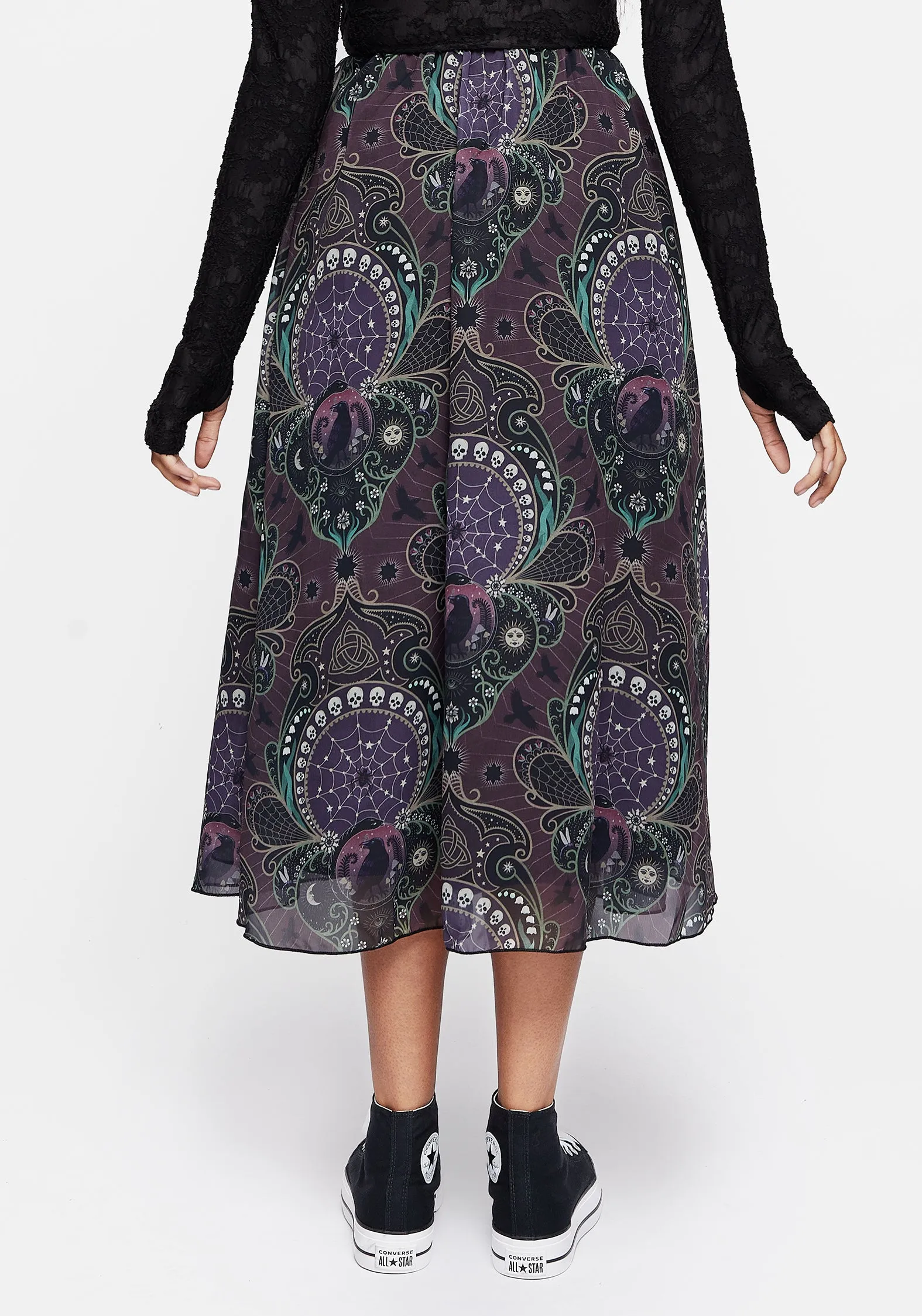 Clarette Chiffon Layered Midi Skirt sold by Disturbia product image thumbnail 3