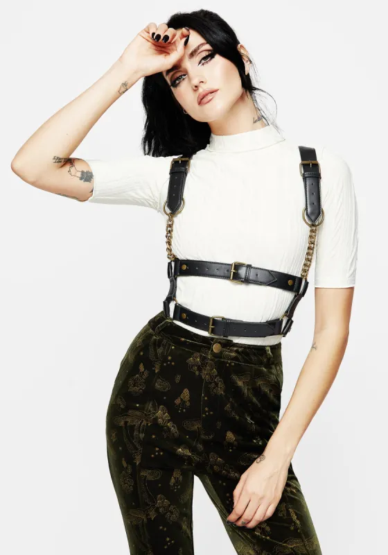 Tenacity Double Belt Chain Harness sold by Disturbia