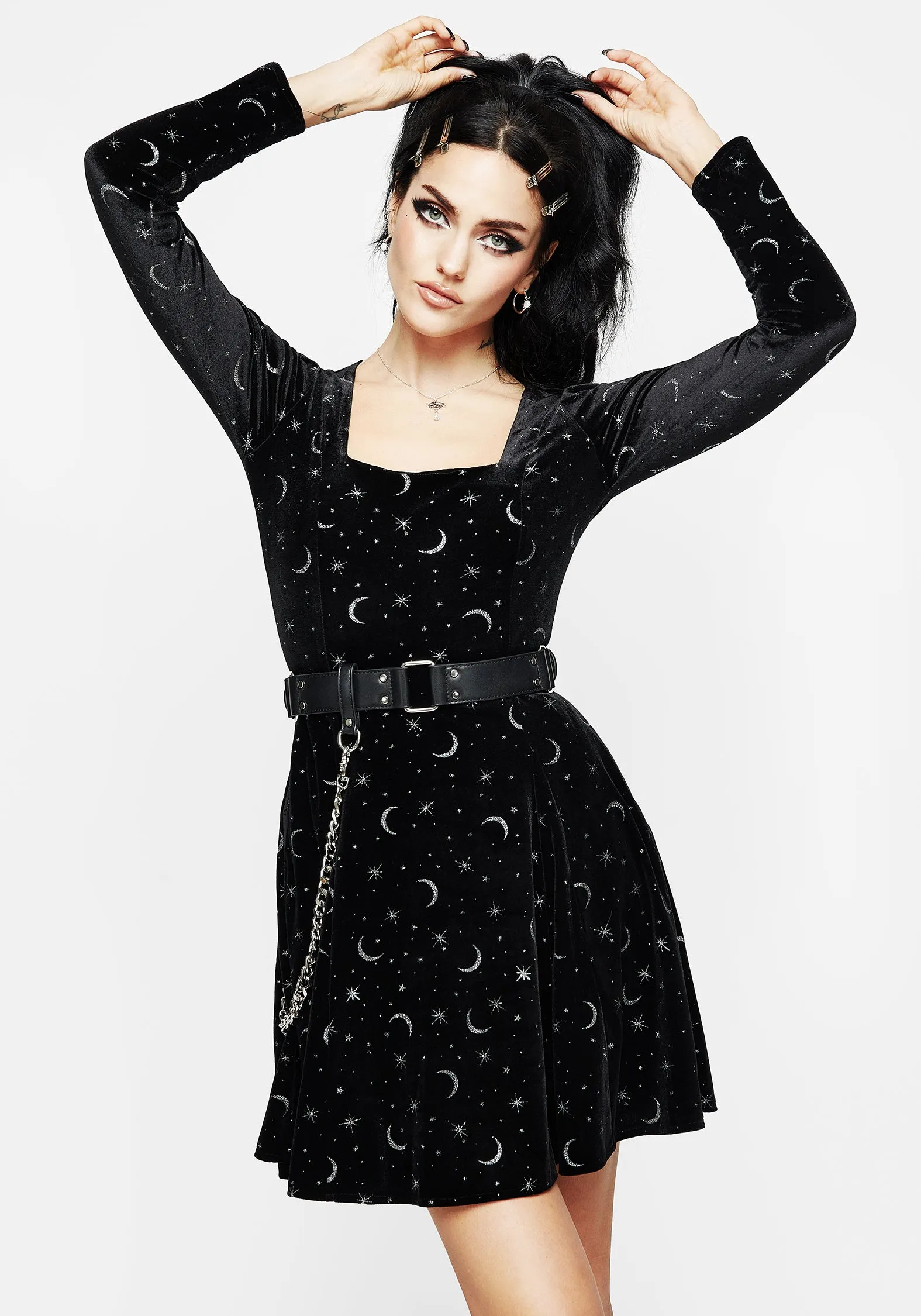 Mettle Double Buckle Chain Waist Belt sold by Disturbia product image thumbnail 5