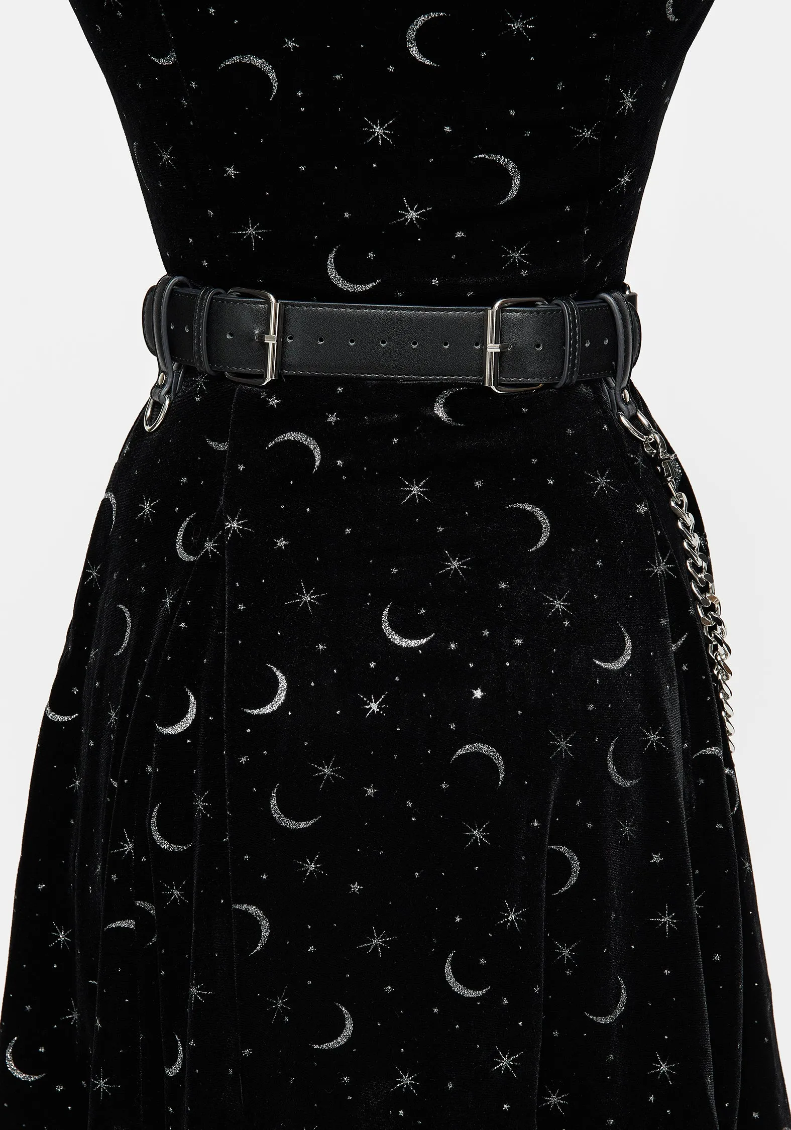 Mettle Double Buckle Chain Waist Belt sold by Disturbia product image thumbnail 3