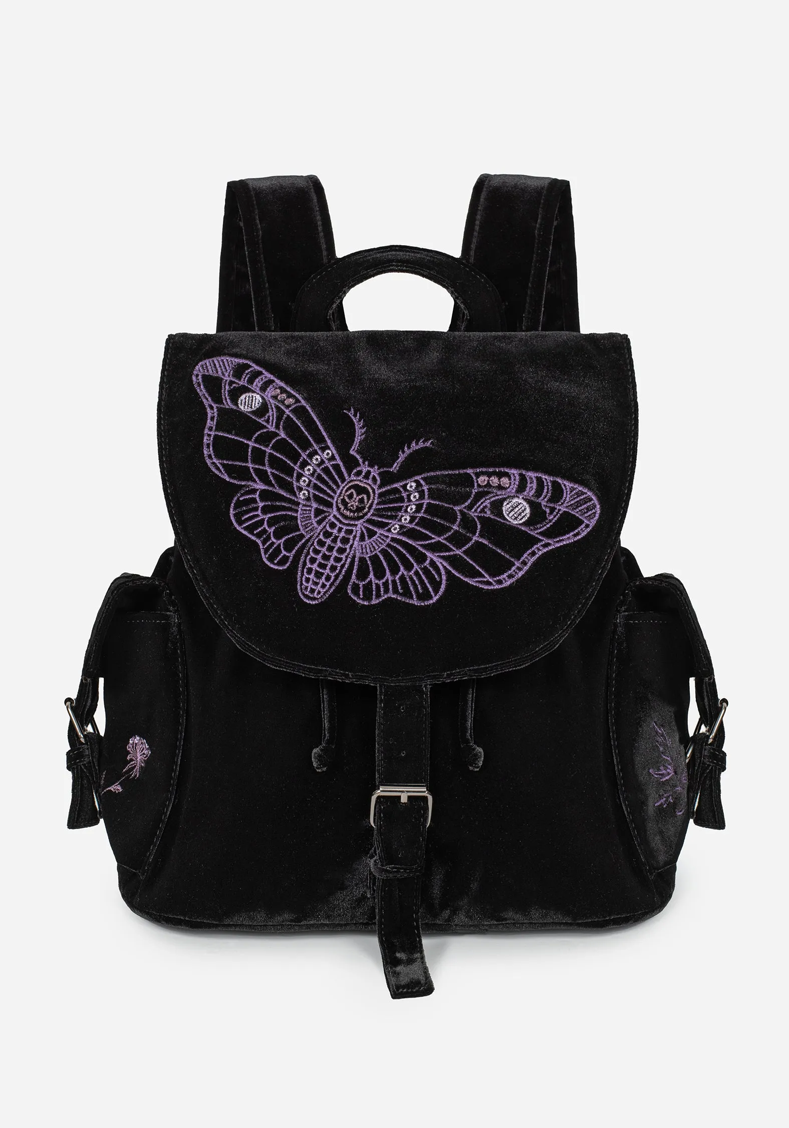 Atropos Moth Embroidered Satchel Backpack sold by Disturbia