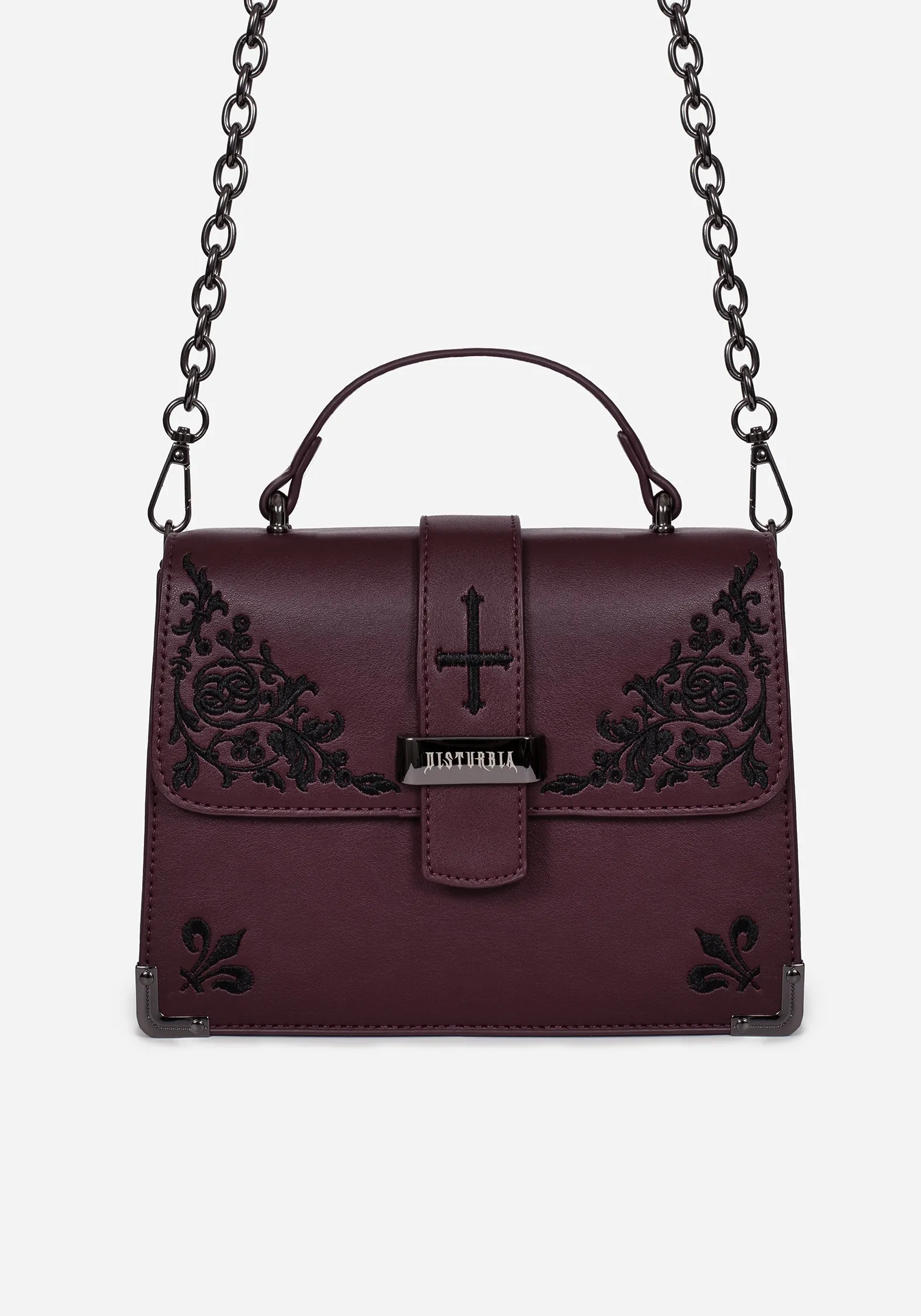 Elderberry Embroidered Mini Satchel Bag sold by Disturbia