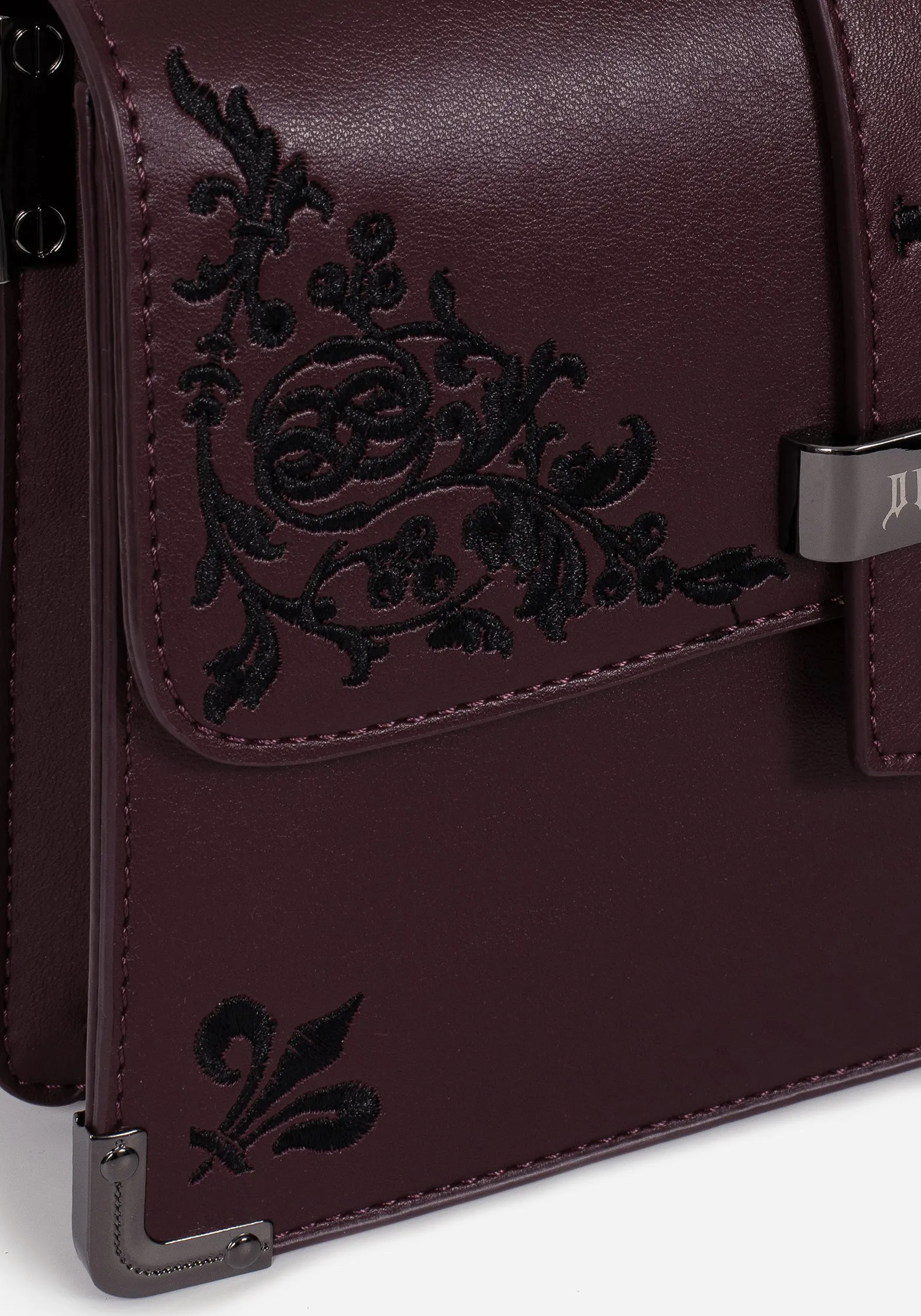 Elderberry Embroidered Mini Satchel Bag sold by Disturbia product image thumbnail 3