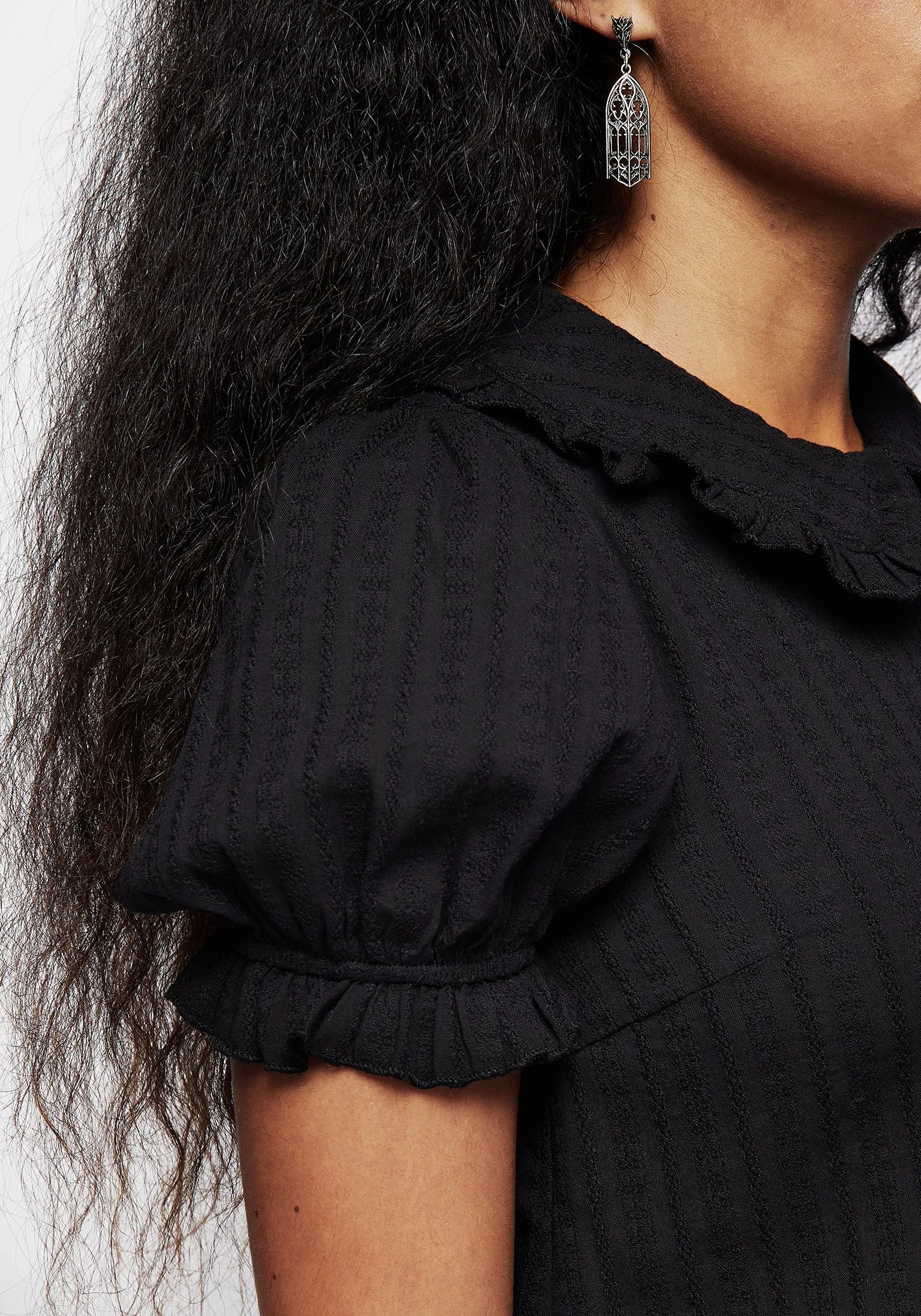 Menagerie Textured Button Up Blouse Top sold by Disturbia product image thumbnail 2