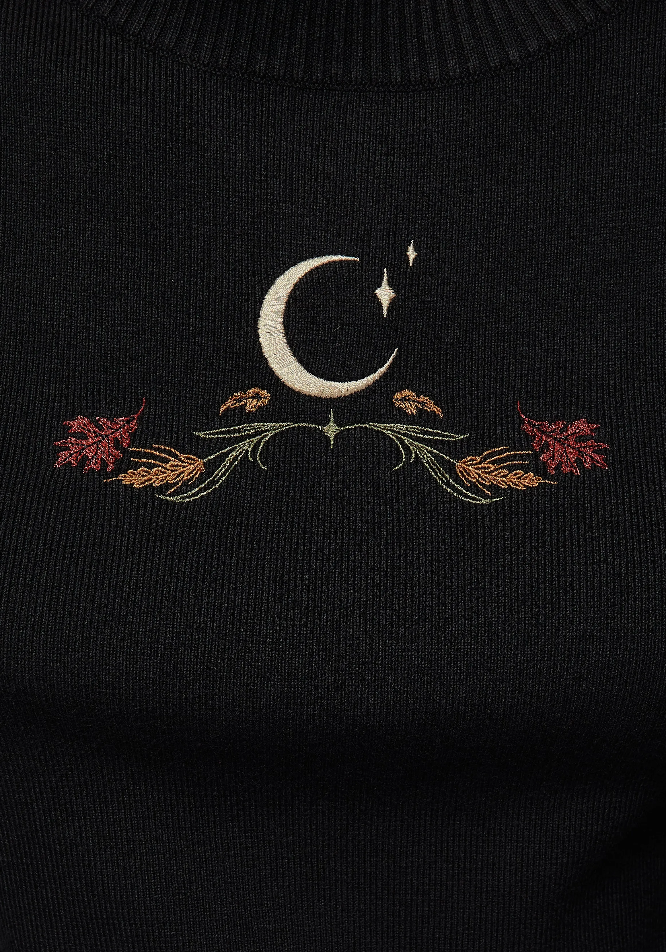 Autumnus Flare Sleeve Embroidered Knit Jumper sold by Disturbia product image thumbnail 2