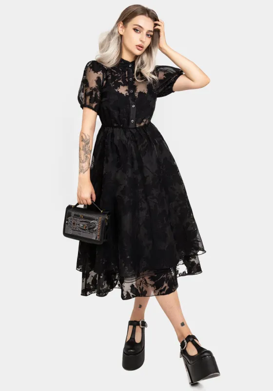Spectre Layered Midi Shirt Dress sold by Disturbia