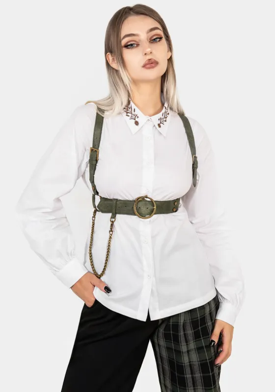 Kaliya Snake Chain Harness - Green sold by Disturbia