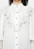 Constance Lace Frill Button Up Blouse Top sold by Disturbia
