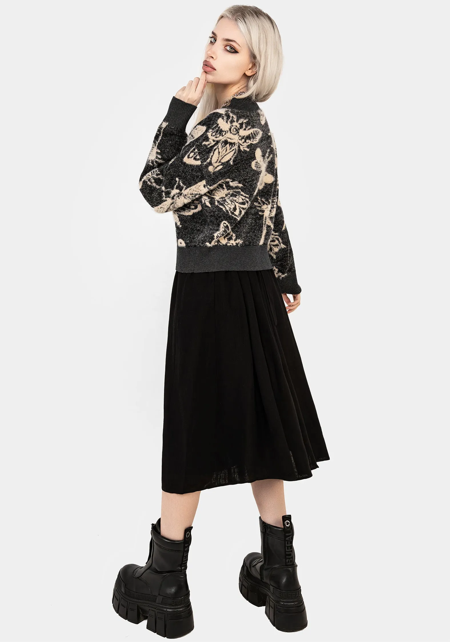 Silkmoth Knit Cardigan sold by Disturbia product image thumbnail 3