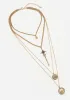 Valkyrie Layered Rune Choker Necklace - Gold sold by Disturbia
