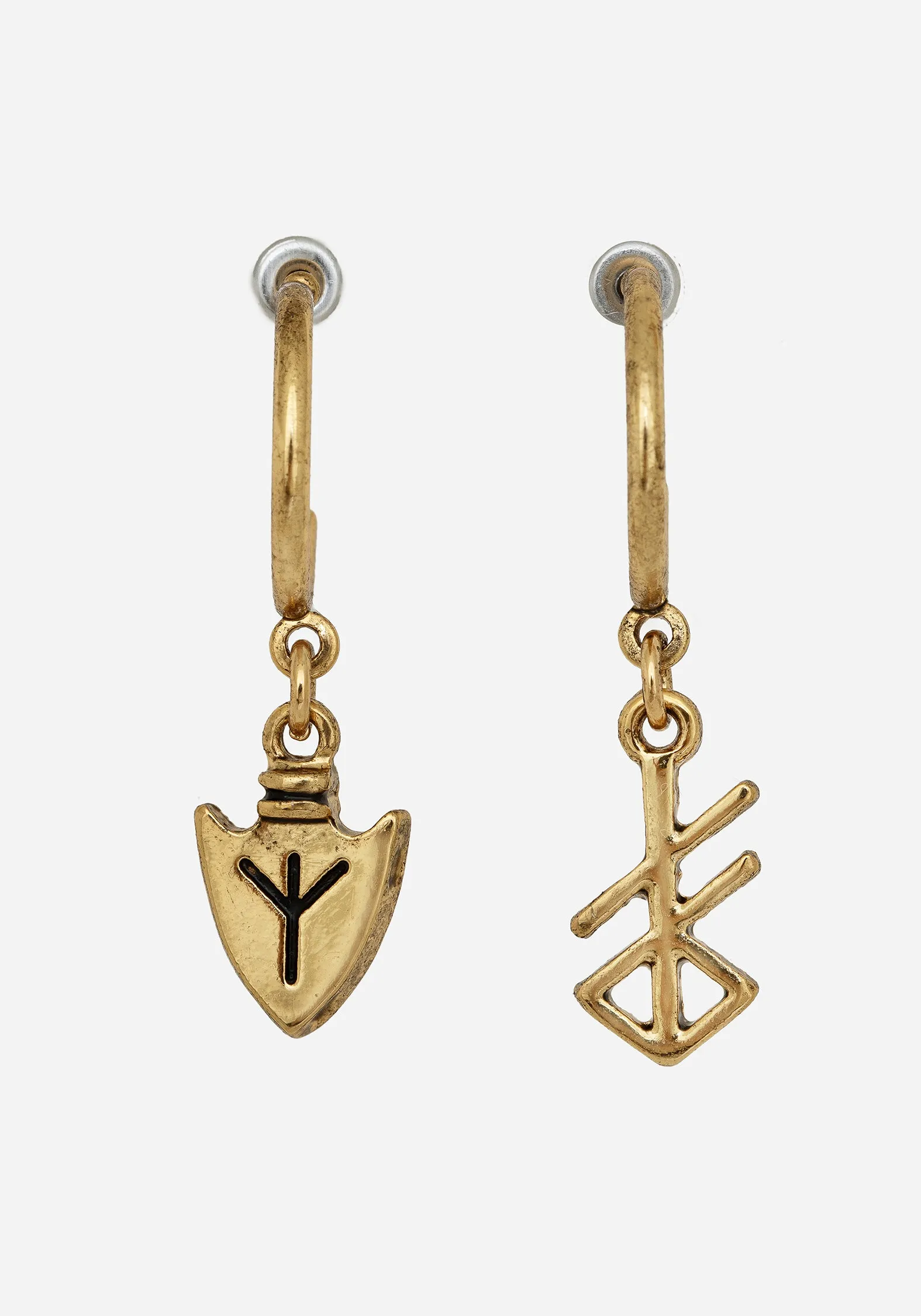 Brunnhilde Earrings - Gold sold by Disturbia product image thumbnail 2