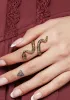 Damballa Snake Ring - Gold sold by Disturbia