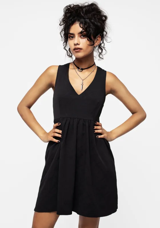 Cosette V-Neck Mini Smock Dress sold by Disturbia