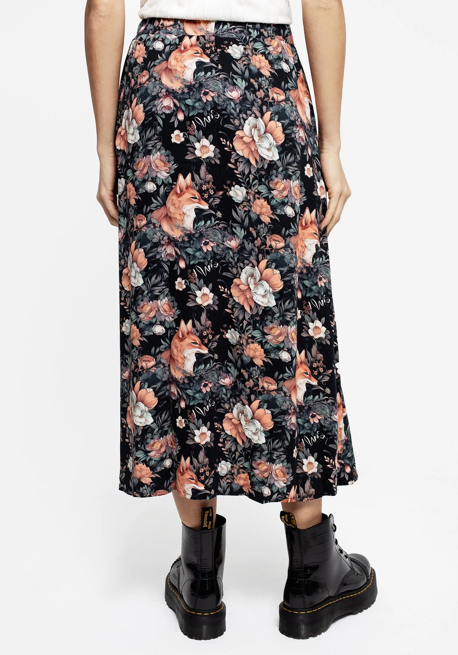 Reynard Fox Floral Print Midi Skirt sold by Disturbia product image thumbnail 2