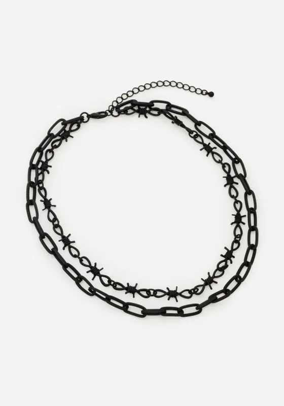 Barbed Layered Necklace sold by Disturbia