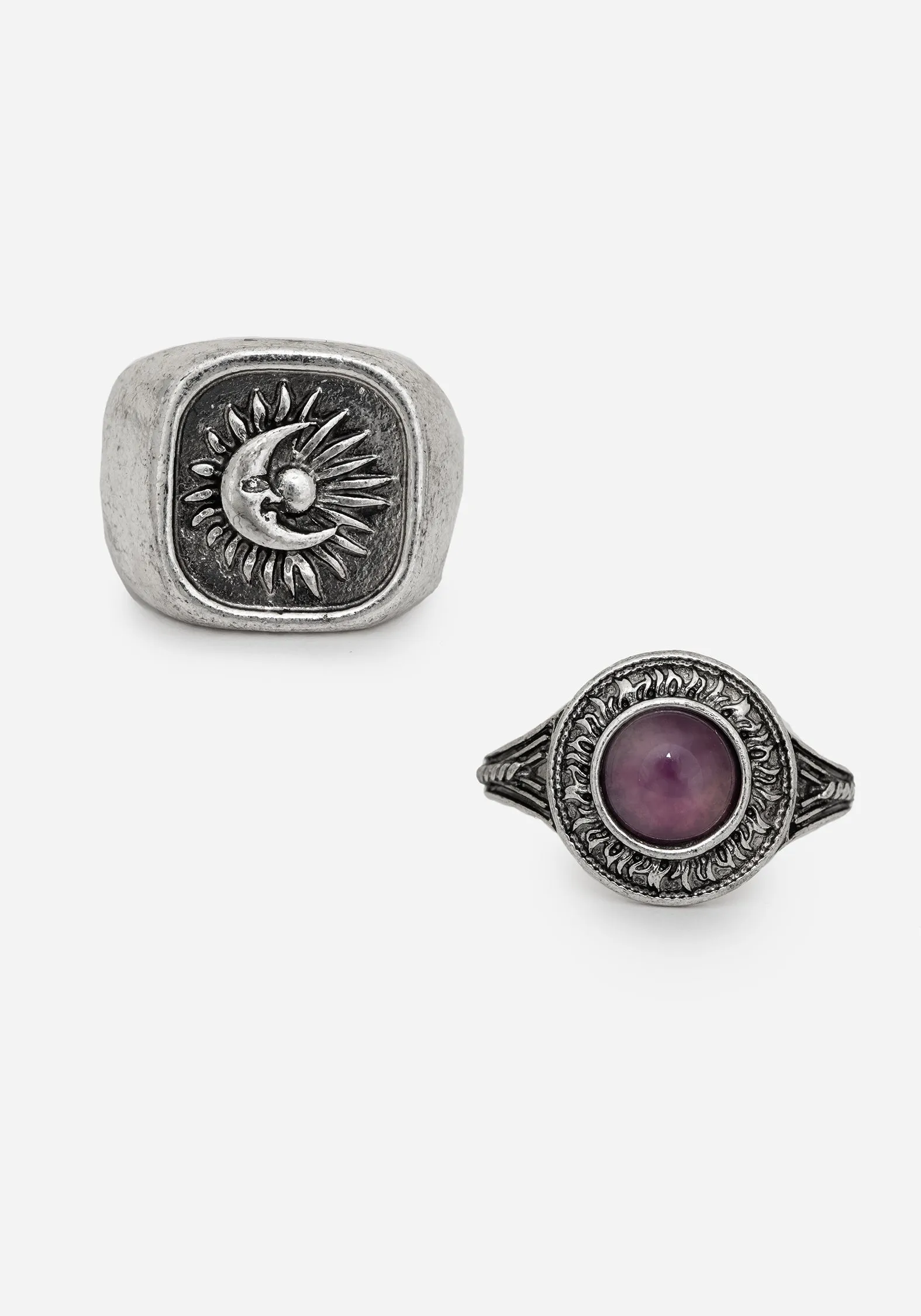 Eclipse Gem Ring Set sold by Disturbia