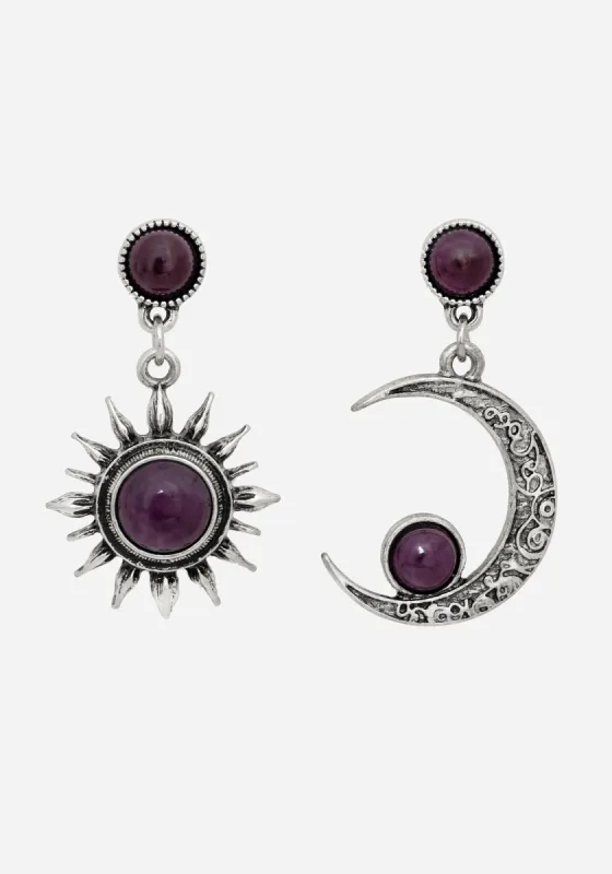 Eclipse Gem Drop Earrings sold by Disturbia