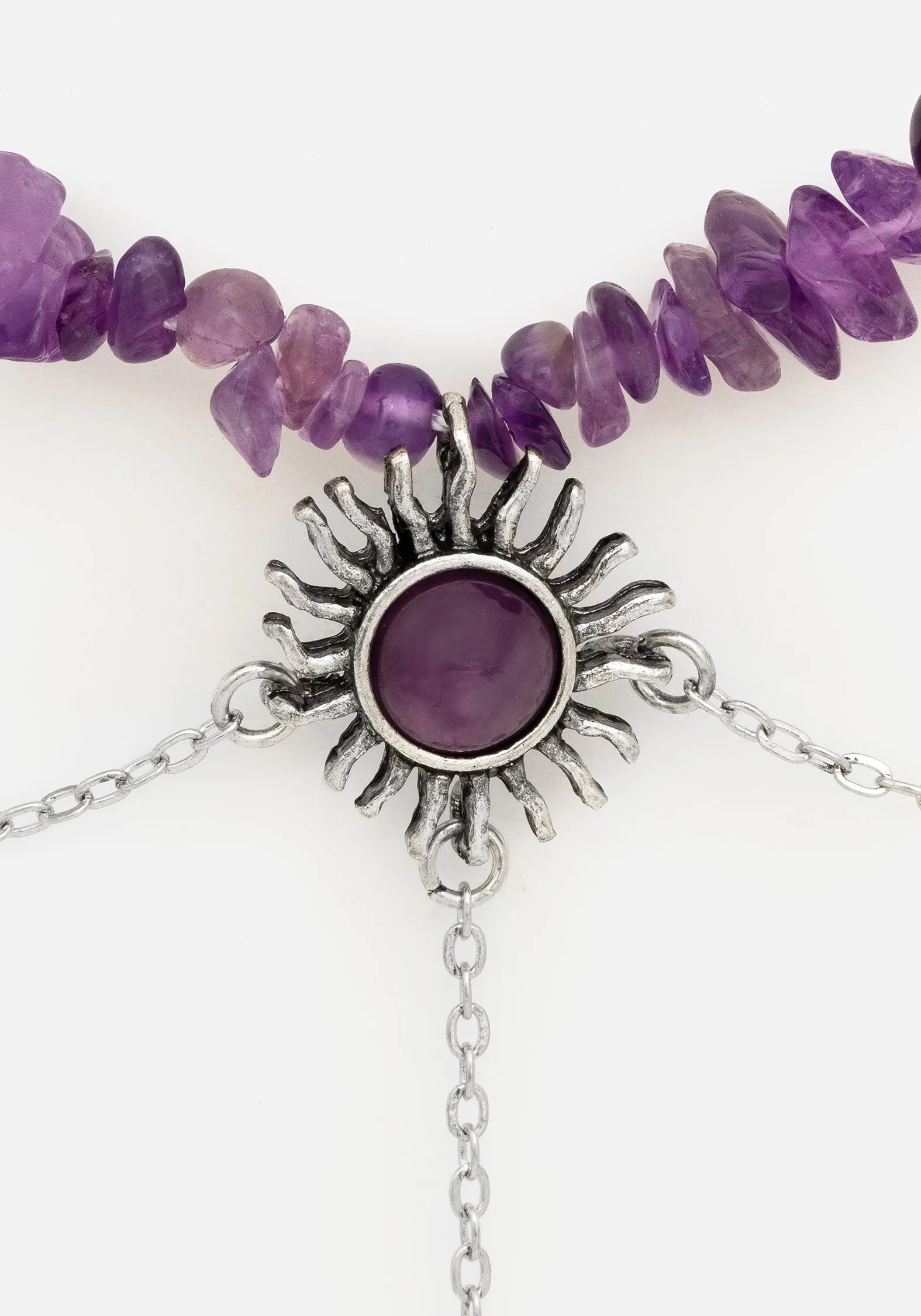 Aurora Gem Choker Necklace - Purple sold by Disturbia product image thumbnail 2