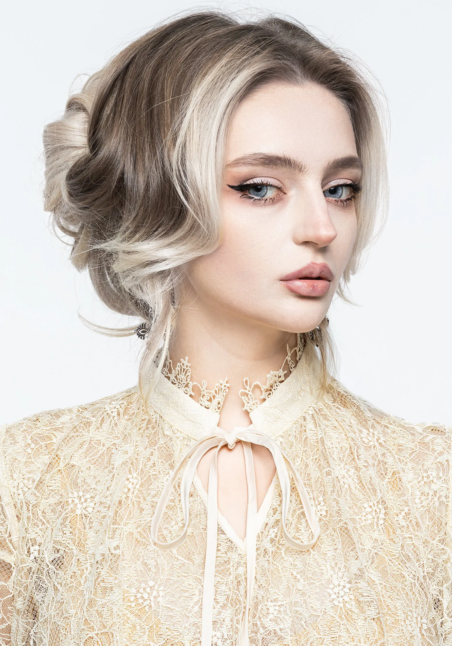 Wither Floral Lace Blouse Top sold by Disturbia product image thumbnail 2