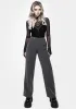 Moonage Herringbone Tailored Trousers - Grey sold by Disturbia