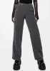 Moonage Herringbone Tailored Trousers - Grey sold by Disturbia