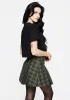 Morningstar Check Pleated Micro Mini Skirt sold by Disturbia