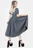 Slain Puff Sleeve Corset Midi Dress sold by Disturbia
