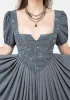 Slain Puff Sleeve Corset Midi Dress sold by Disturbia